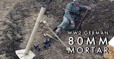 WW2  German 80mm Mortar