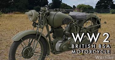WW2 British BSA Motorcycle